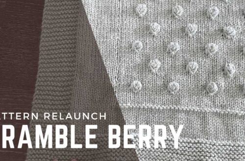 Bramble Berry Blanket free knitting pattern