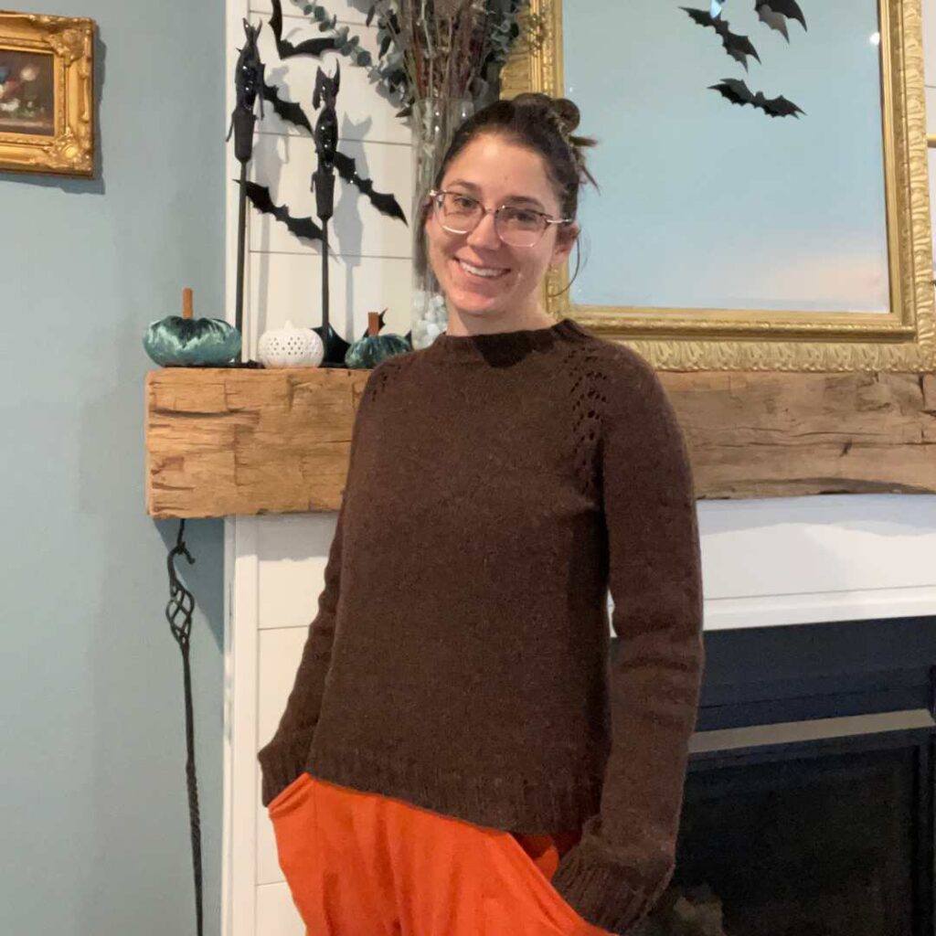 Helen's Sweater is so simple but it looks amazing.