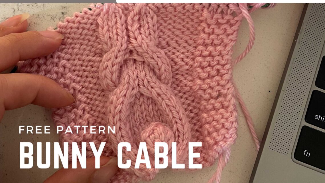 Bunny Cable Knitting Pattern free from Knitting in the park