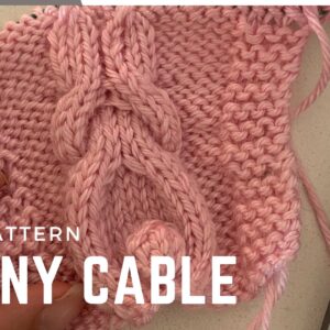 Bunny Cable Knitting Pattern free from Knitting in the park