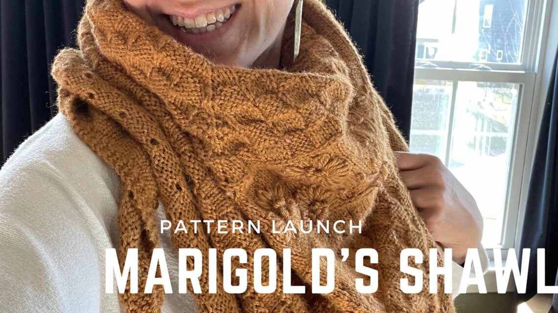 Knit the Marigold's Shawl from Knitting in the Park the perfect accessory this winter.