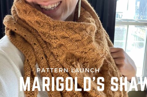 Knit the Marigold's Shawl from Knitting in the Park the perfect accessory this winter.