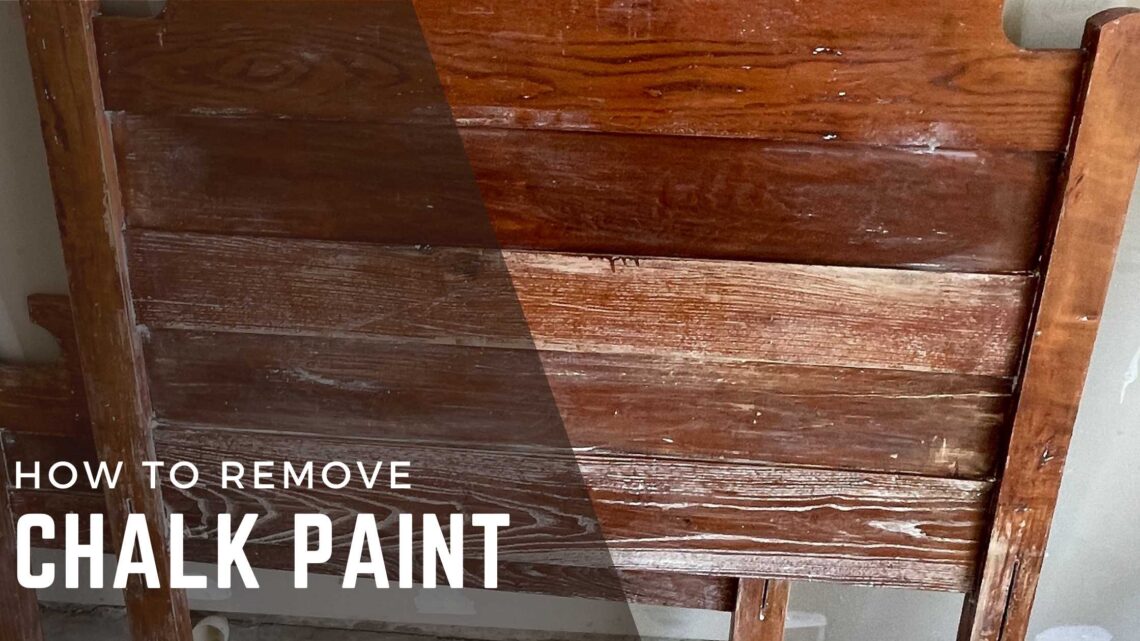 Learn how to remove chalk paint in this simple diy post from Knitting in the Park