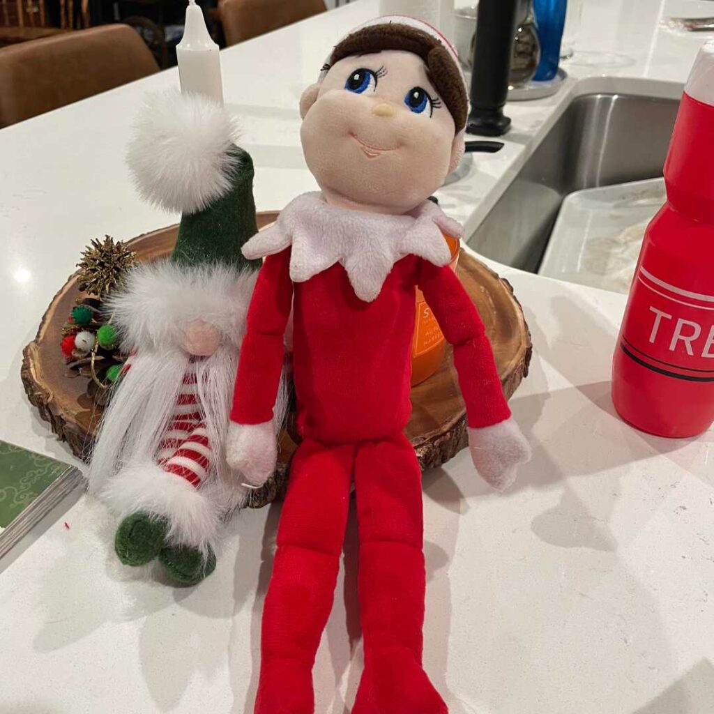 The Christmas Gnome and his friend visited us early this year to remind the kiddos that Santa is watching and that they need to listen better.