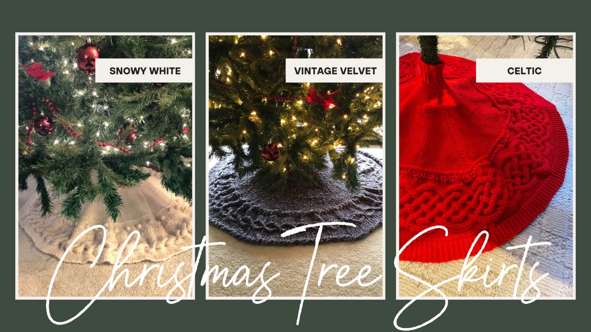 Christmas Tree Skirt Knitting Patterns Knitting in the Park