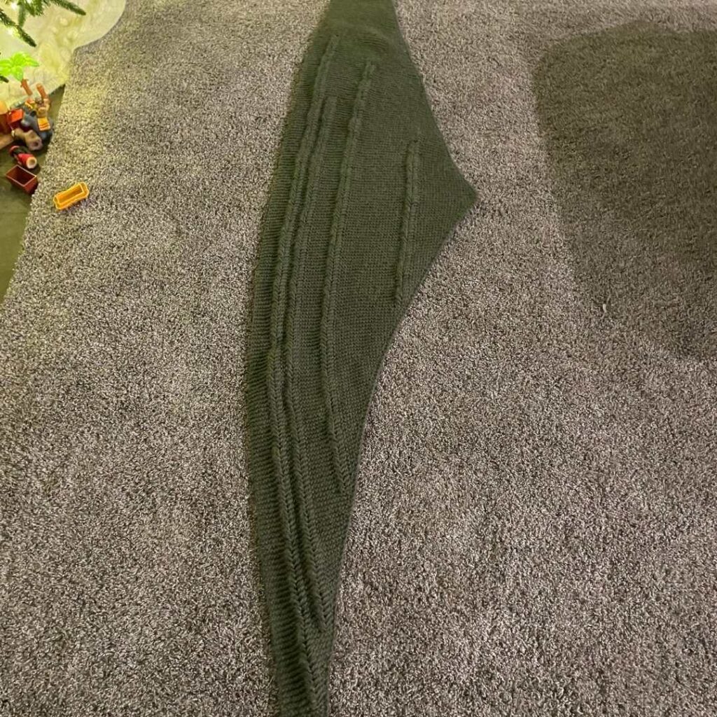 Caliper Cable Shawl Knitting Pattern