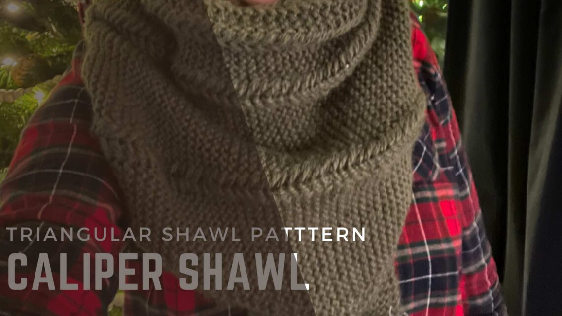 Get the all new sideways construction triangular shawl: Caliper Shawl Knitting Pattern from Knitting in the Park