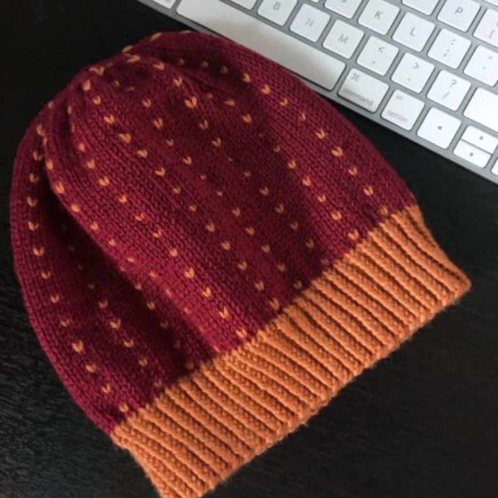 Reindeer Tracks - A Free Hat Knitting Pattern from Knitting in the Park