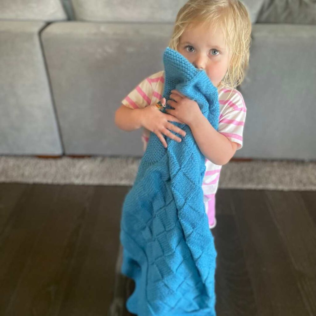 How to Knit a Basketweave Baby Blanket - Free from Knitting in the Park