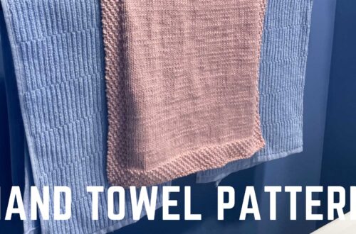 Double Seed Stitch Hand Towel Pattern - A Free Knitting Pattern
