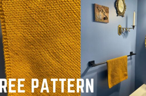 Hand Towel Knitting Pattern