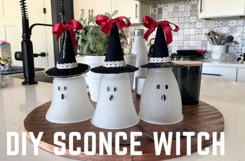 DIY Sconce Witch: using a simple thrift shop item for super sweet decor
