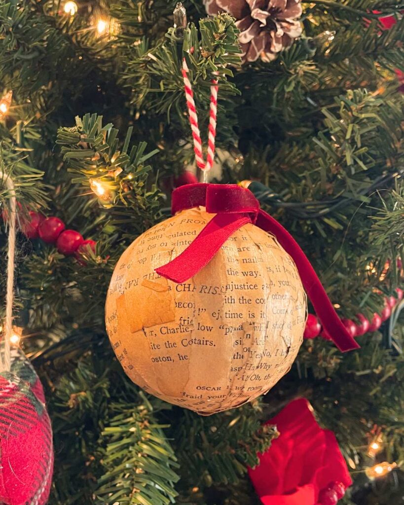 Learn how to make these adorable Vintage Book Ornaments with this tutorial.