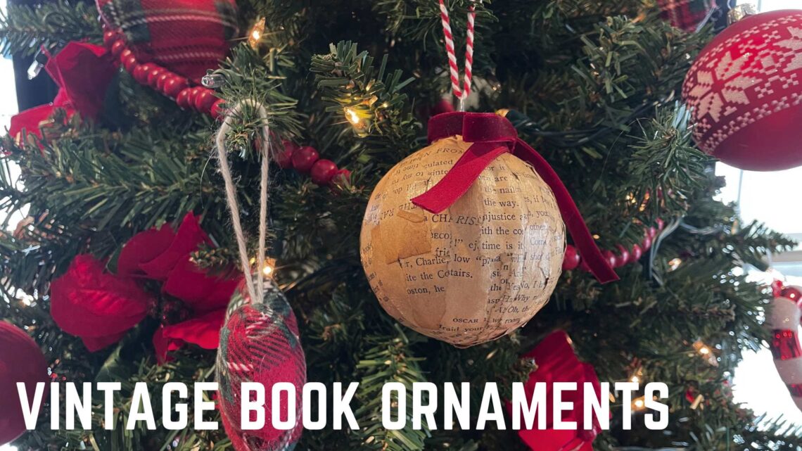 How to make vintage book ornaments for your home