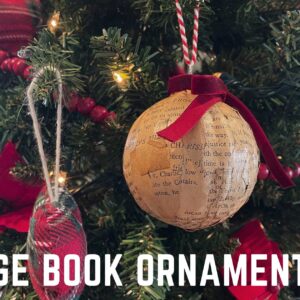 How to make vintage book ornaments for your home
