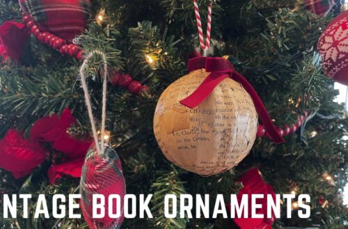 How to make vintage book ornaments for your home