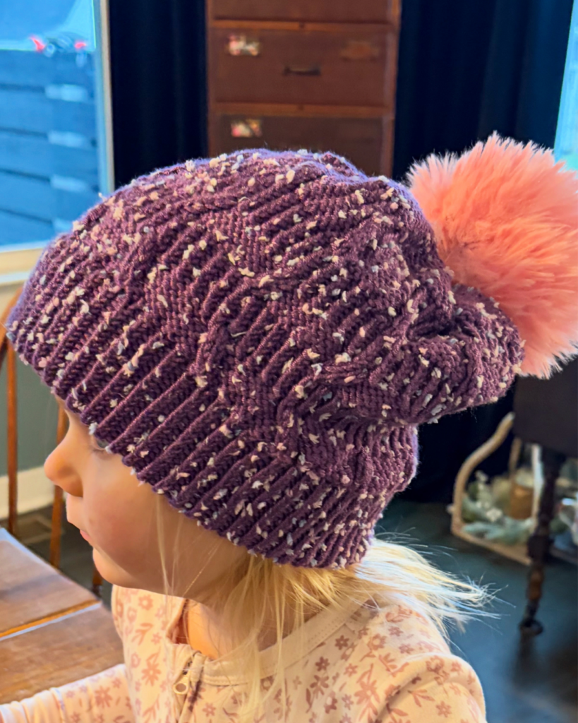 Knit Jane's Hat pattern for free from Knitting in the Park!