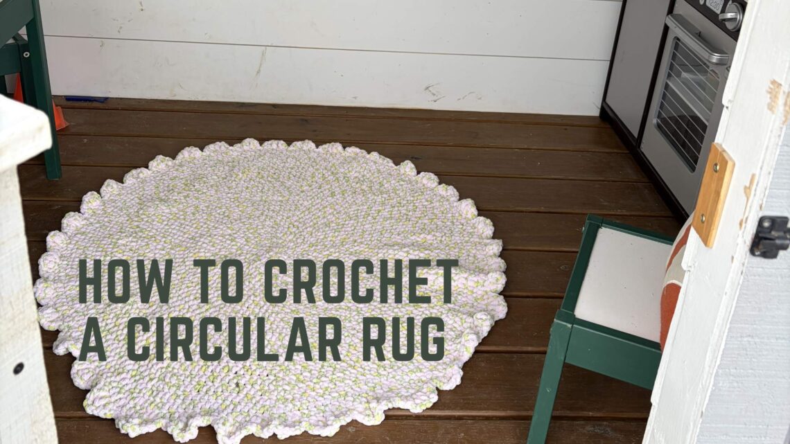 How to Crochet a Circular Rug by Knitting in the Park