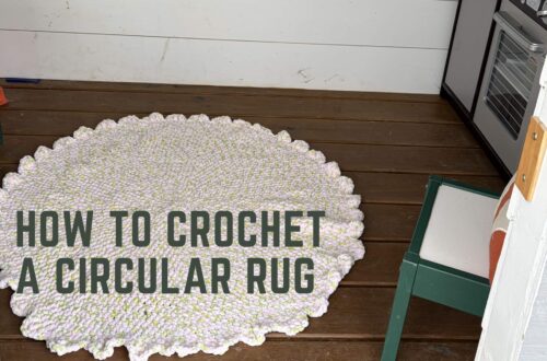 How to Crochet a Circular Rug by Knitting in the Park