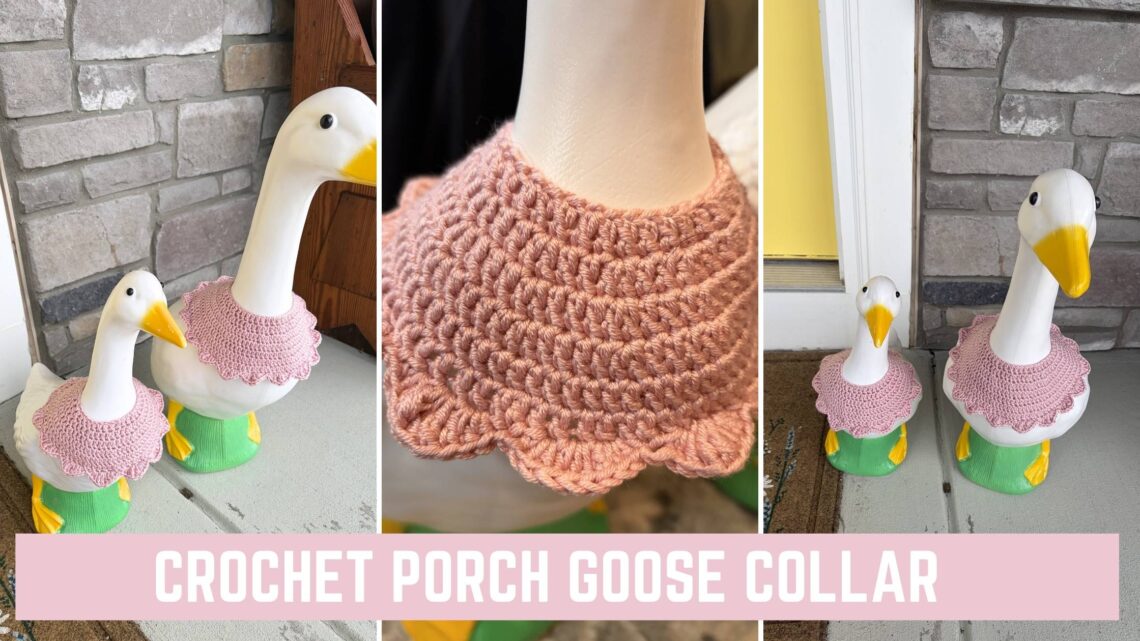 Free Crochet Porch Goose Collar Pattern from Knitting in the Park