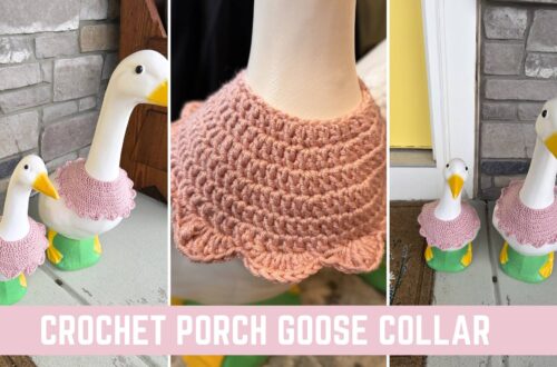 Free Crochet Porch Goose Collar Pattern from Knitting in the Park