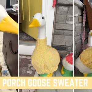 Download the free Porch Goose Sweater Knitting Pattern from Knitting in the Park