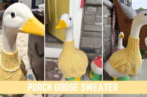 Download the free Porch Goose Sweater Knitting Pattern from Knitting in the Park