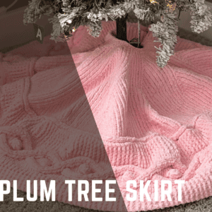 Sugar Plum Christmas Tree Skirt Knitting Pattern from Knitting in the Park