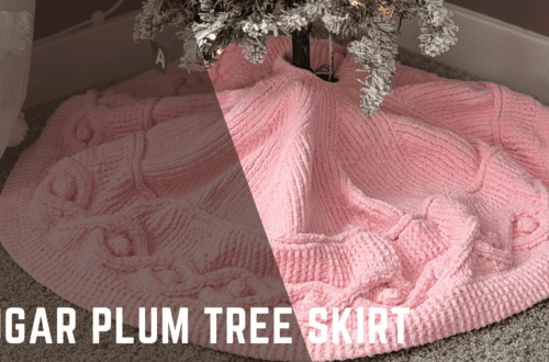 Sugar Plum Christmas Tree Skirt Knitting Pattern from Knitting in the Park