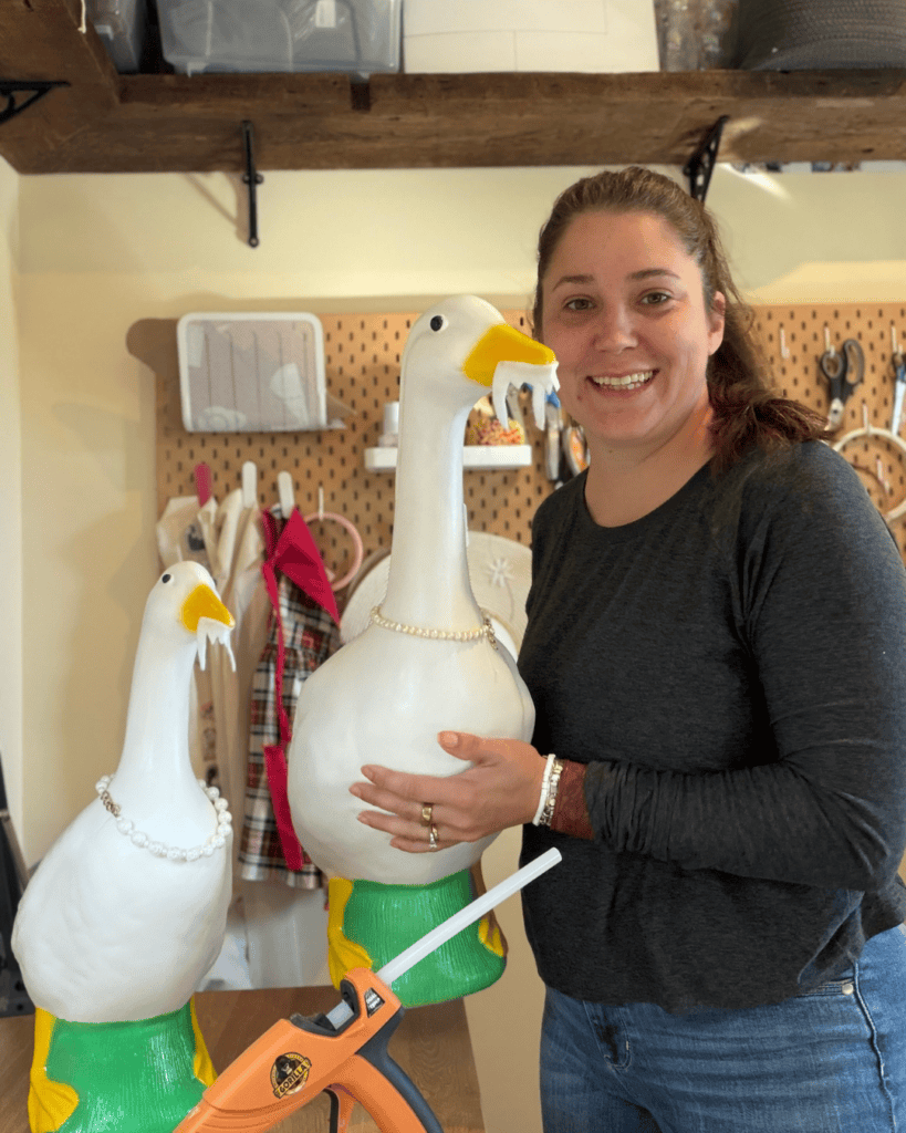 Vampire Porch Geese - A tutorial from Knitting in the Mark
